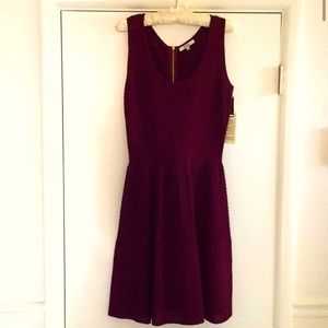 NWT BB Dakota sweater dress, gold zipper SZ L